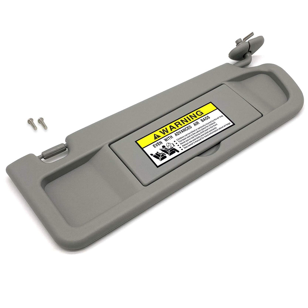 Ezzy Auto gray passenger visor front view showing fit and factory look