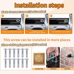 F-LptStor self-tapping screws detail showing stainless threads for versatile mounting