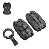 facaizhu front view of zinc alloy key shell showing durable protection
