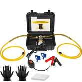 FACFUEL front view of pump and case showing portability and organized storage