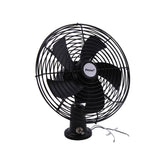 Facon fan front view showing grille and airflow, improves cabin ventilation
