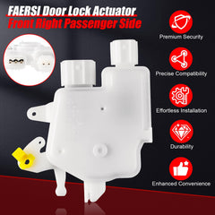 FAERSI actuator rear connector detail highlighting plug compatibility and easy install