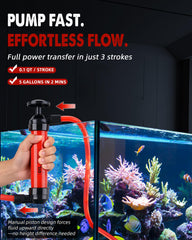 FAITIO closeup piston handle demonstrating ergonomic grip for easier pumping