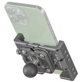 FANAUE front view of phone mount showing secure grip and protection