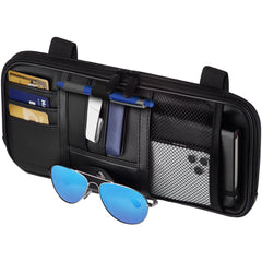 Fancy Mobility front view of visor organizer showing tidy storage and easy reach