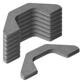 Fanmao weld-on tabs front view showing 8-pack and durable steel benefit