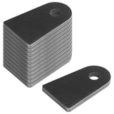 Fanmao front view of 12-pack weld-on tabs showing uniform tabs and plain finish for easy welding