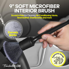 Fantasticlean heavyweight microfiber towel texture for streak-free polishing benefit