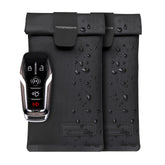 Faraday Defense front view of black key fob jacket showing protective shell and compact profile
