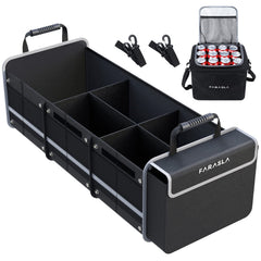 Farasla front view showing organized trunk and easy access benefit