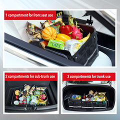Farasla interior with dividers and pockets for neat storage