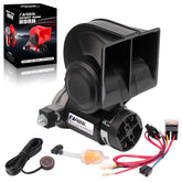 FARBIN front view compact air horn showing durable construction and visibility