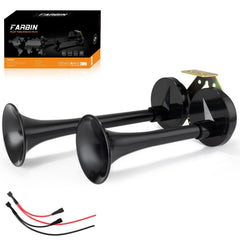 FARBIN front view dual trumpet showing bold design and loud warning benefit