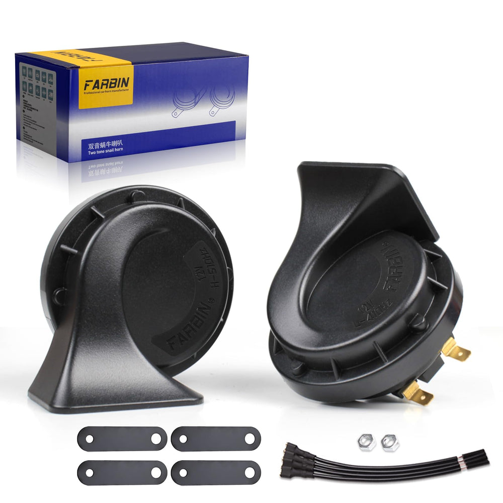 FARBIN front view horn showing compact design and powerful warning sound