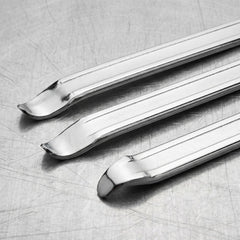 Fasmov flat pry end detail offering firm leverage for stubborn tire beads during removal