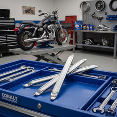 Fasmov three tools laid out to show size and scale for handy portable leverage