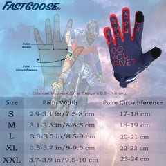 FASTGOOSE glove on rider during off-road action for confident control