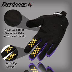 FASTGOOSE backhand Lycra detail displaying breathable stretch comfort