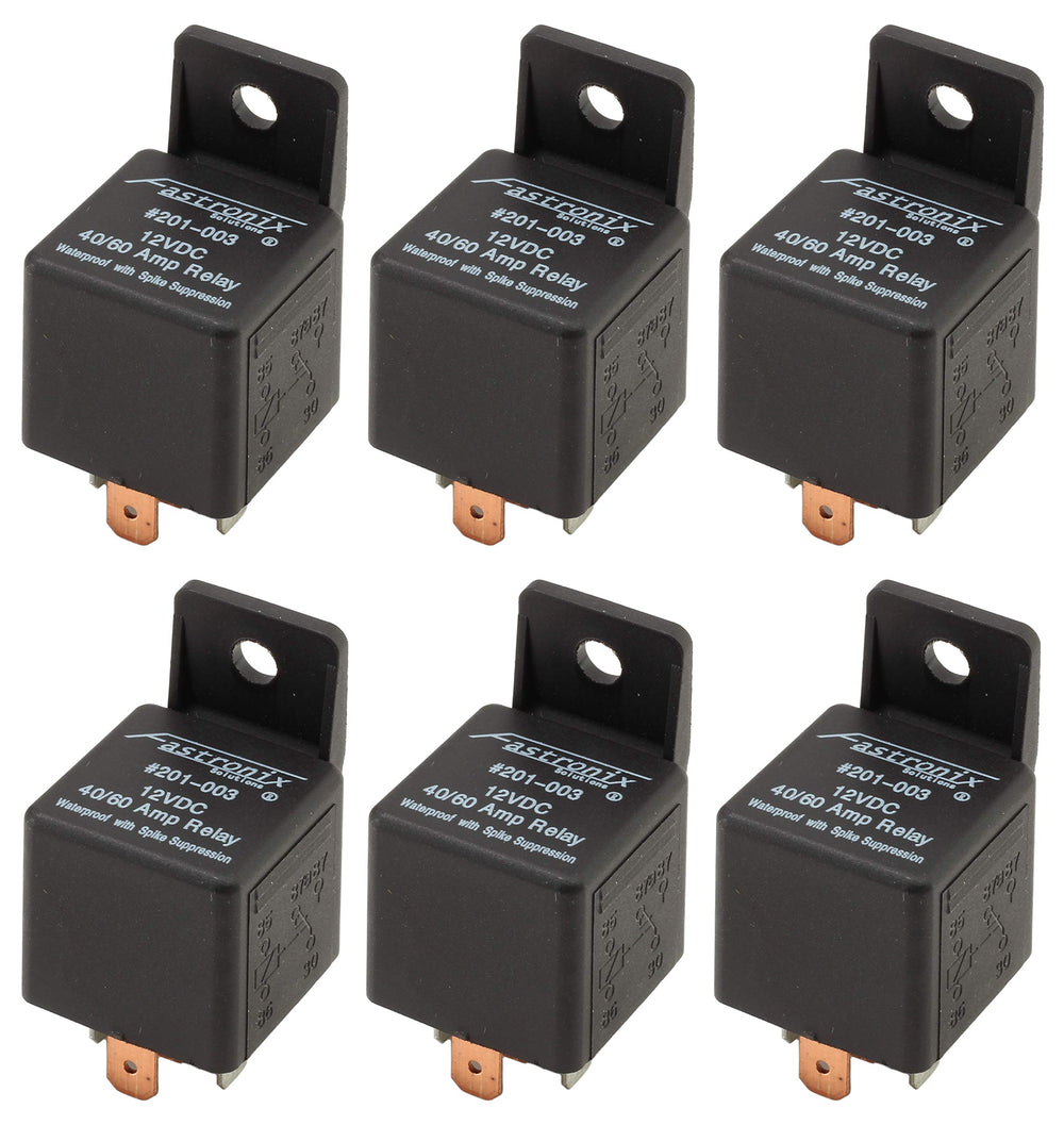 Fastronix relay front packaging showing six sealed relays and benefits