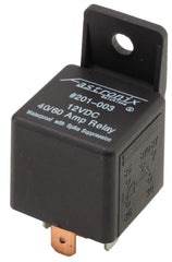 Fastronix relay mounting tab detail showing 1/4-inch hole for secure installation