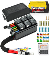 FASTSTORM front view of relay box showing sealed cover and compact layout, enabling neat installations