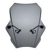 FATECIM smoke windscreen front view showing aero profile and improved comfort