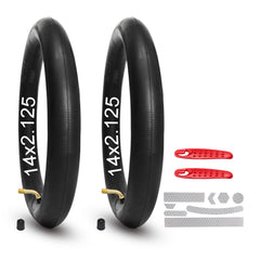 Fattbao front packaging showing 2-pack inner tubes and included accessories for quick replacement