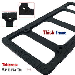 FBJTDQ frame installed on SUV front bumper giving a neat, rattle-free finish
