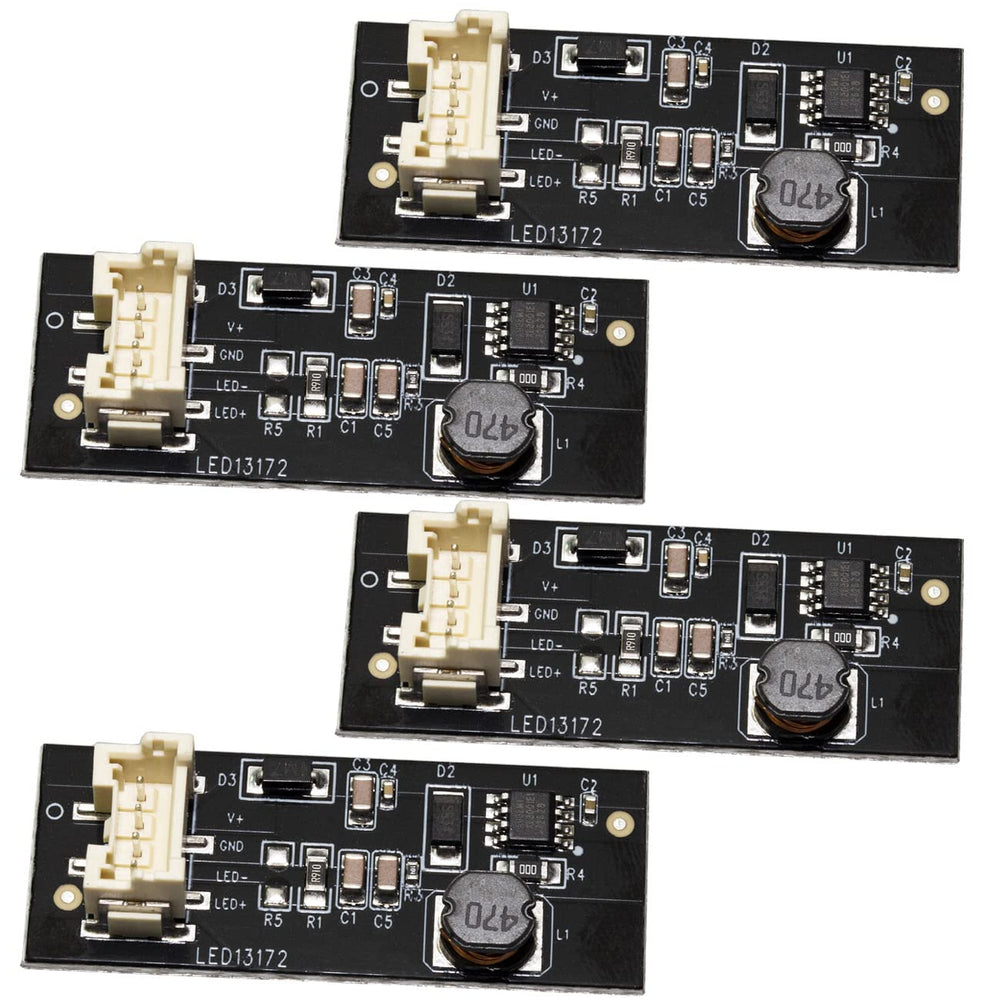 FBULWSEC front view of LED driver board showing fit and alignment