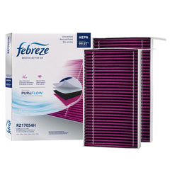 Febreze front packaging showing model and unscented benefit
