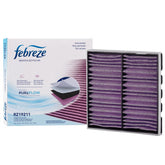 Febreze unscented cabin filter front packaging showing product brand and model benefits