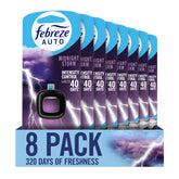 Febreze front packaging showing Midnight Storm and 8-count for long-lasting freshness