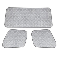Federedevo front windshield shade installed protecting cabin from heat
