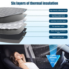 Federedevo left side window shade tailored fit prevents light gaps