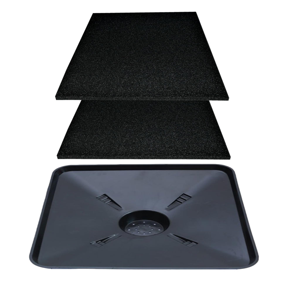 FEICHANGHAO front view of pan and pads showing full kit, reduces mess
