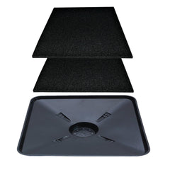 FEICHANGHAO front view of pan and pads showing full kit, reduces mess