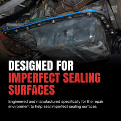 Fel-Pro close-up of molded rubber sealing surface showing gap filling