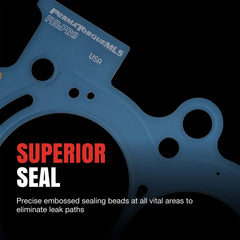 Fel-Pro gasket installed on engine head demonstrating correct fitment