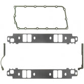 Fel-Pro intake gasket set front packaging showing part number and benefit of complete kit