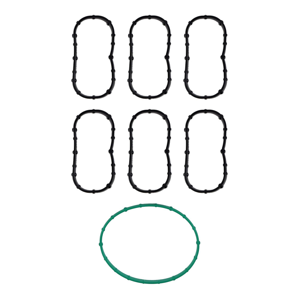 Fel-Pro intake manifold gasket set front view showing fit and ready-to-install sealing