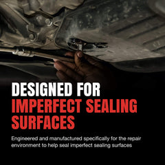 Fel-Pro close-up of molded rubber gasket detail for durable, consistent sealing benefit