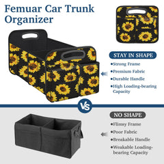 Femuar open organizer with removable dividers, customizable compartments for groceries