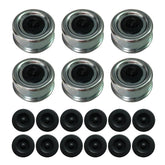 Fenaetimo front view showing six galvanized dust caps and packaging, protects hubs