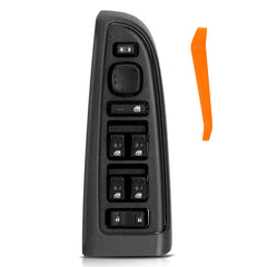 Fengind front driver switch and bezel packaged, showing complete replacement benefit