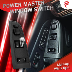 Fengind switch installed in door demonstrating seamless OEM appearance