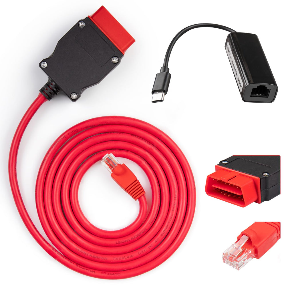 FENNICA front view of ENET cable and USB-C adapter showing durable build and ease of use