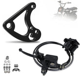 Feralmoto front view of full hydraulic brake kit showing complete components and upgrade benefit