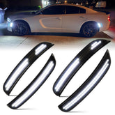 FetonAuto front bumper marker light showing smoked lens and brighter visibility