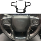 Fewshaw front view of steering wheel trim set showing fit and finish benefit