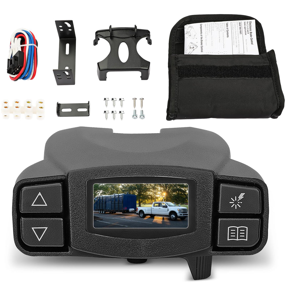 Fexhull 90195 front display showing clear LCD and easy adjustments for safer towing